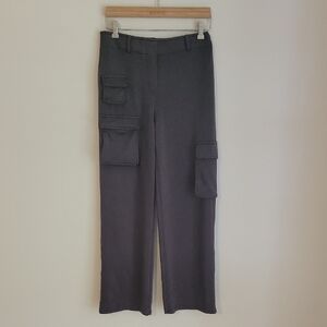 DAVI & DANI Charcoal Butter Soft Cargo Pants- Medium